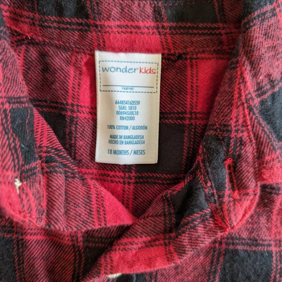 Bundle of Toddler Boy's Flannel Button Down Shirts 💙 - Picture 3 of 7